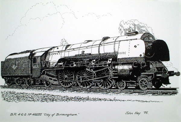 City of Birmingham - Pen & Ink Print - railwayartwork.com, railway ...